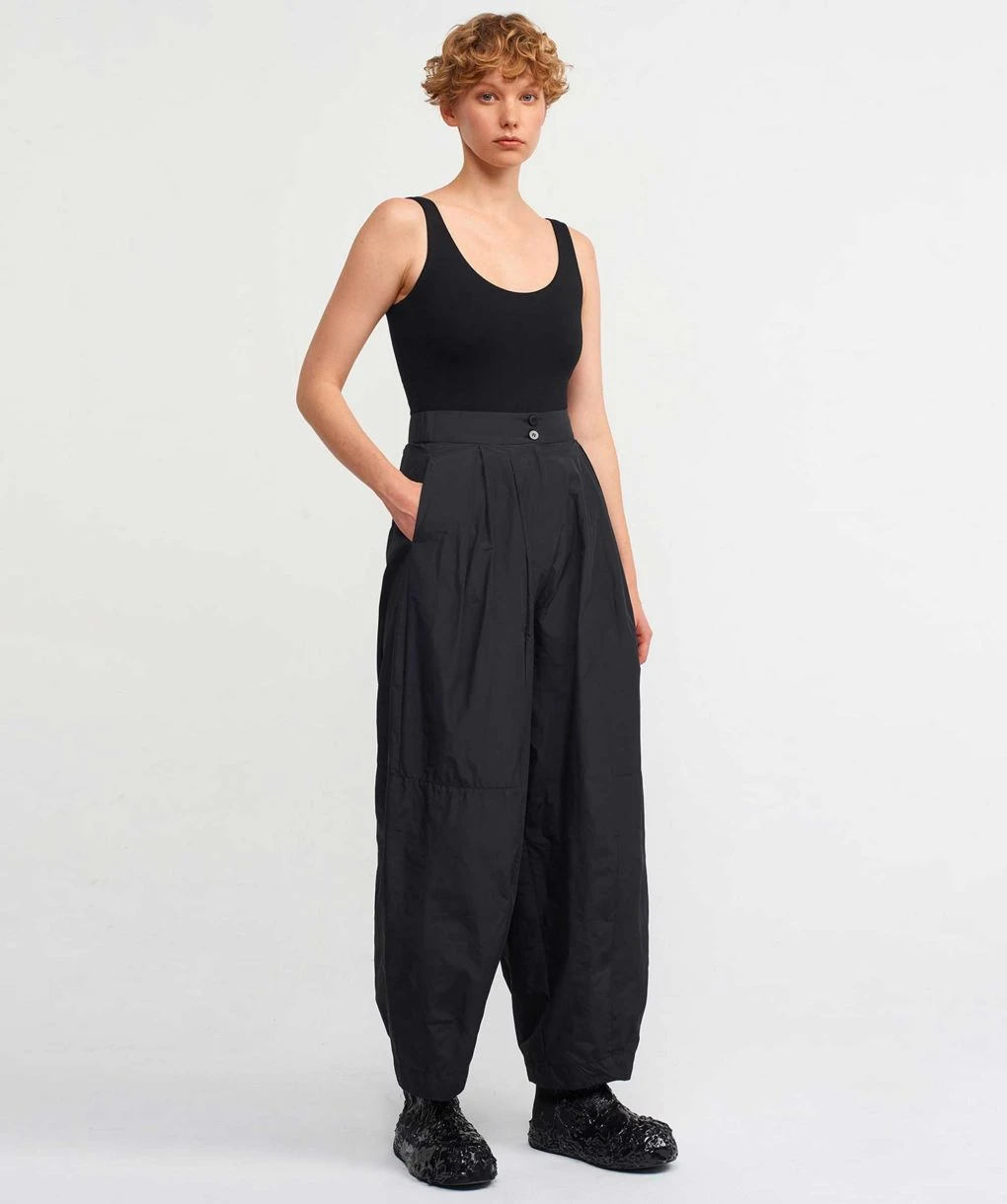 High Waisted Taffeta Trousers 2 High Waisted Taffeta Trousers - Image 2