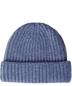 Ladies Fashion Store 17 Cashmere Merino Ribbed Beanie