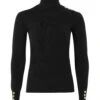 Holland Cooper Buttoned Roll Neck Jumper