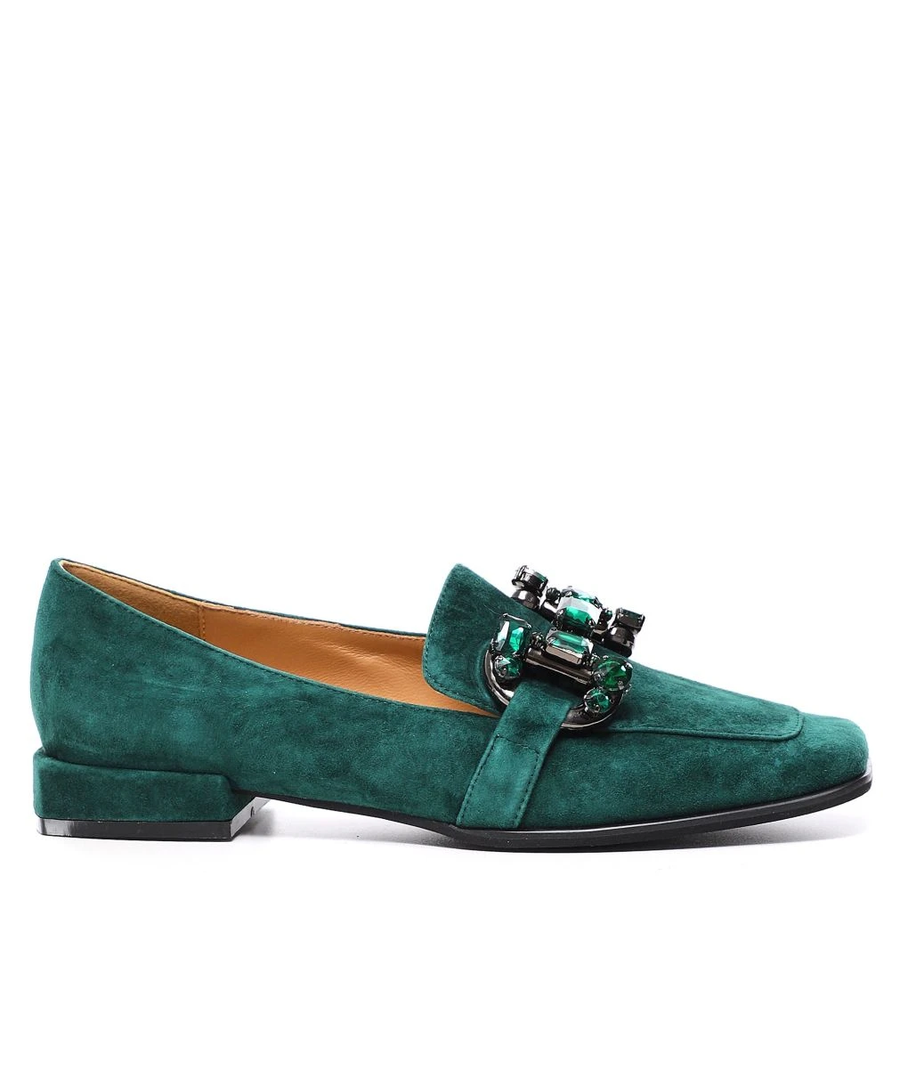 Alma En Pena Suede Jewel Loafers 2 Alma En Pena Suede Jewel Loafers - Image 2