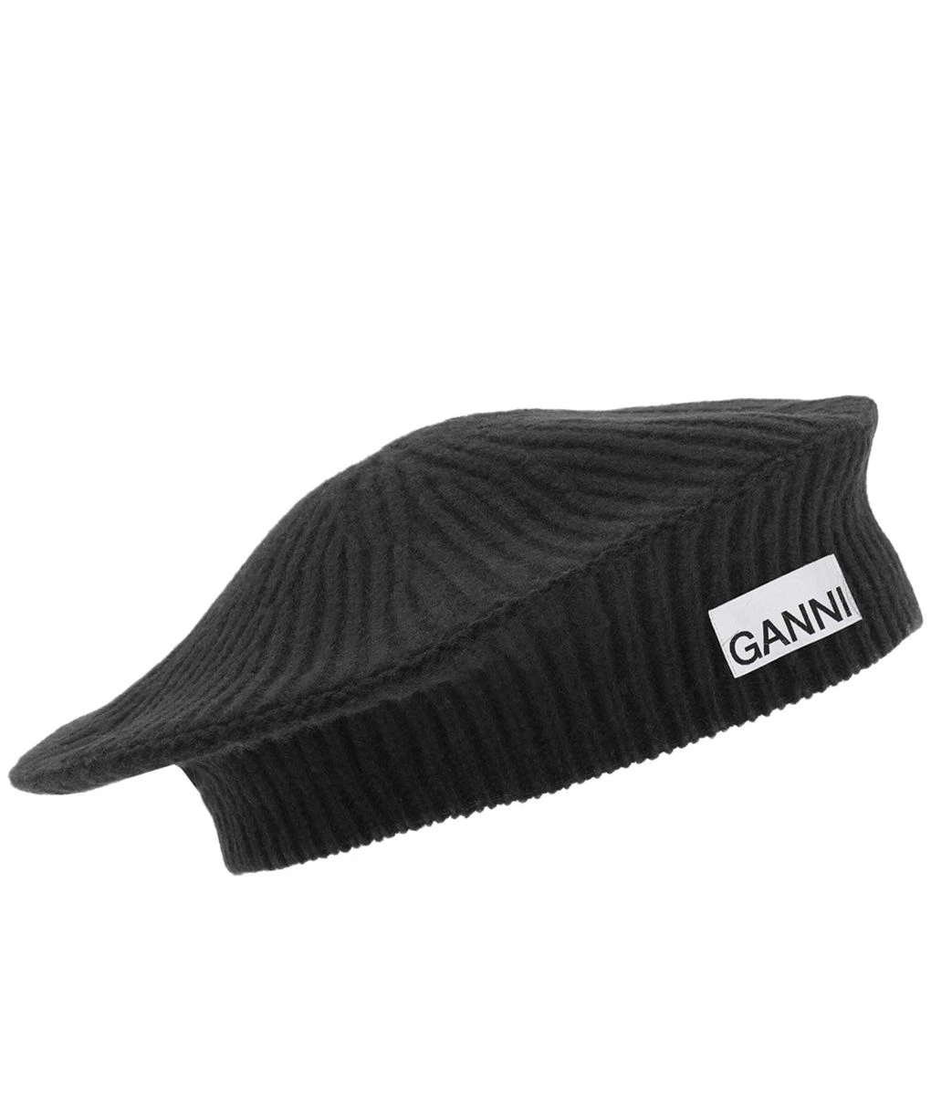 Ganni Wool Beret 1 Ganni Wool Beret