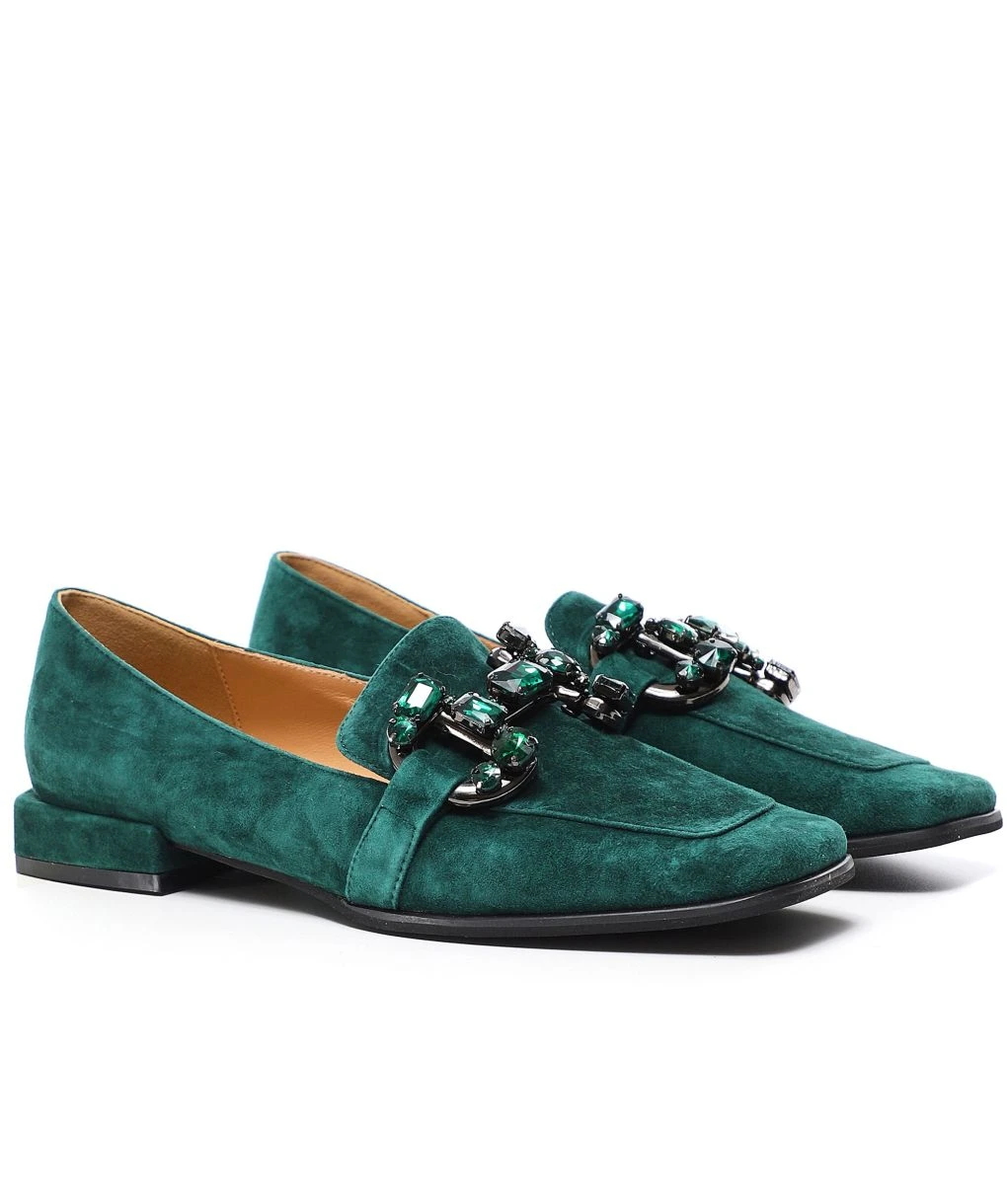 Alma En Pena Suede Jewel Loafers 1 Alma En Pena Suede Jewel Loafers