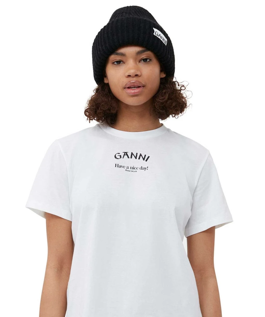 Ganni Ribbed Beanie Hat 2 Ganni Ribbed Beanie Hat - Image 2