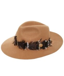 Ladies Fashion Store 9 Holland Cooper Wool Feather Band Trilby Hat